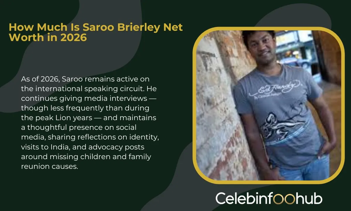 Saroo Brierley Net Worth